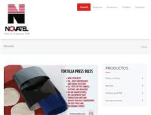 Tablet Screenshot of novatel.com.mx
