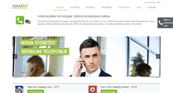 Desktop Screenshot of novatel.si