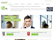 Tablet Screenshot of novatel.si